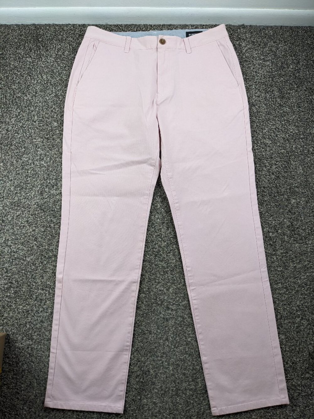 NWOT Bonobos Pants 33x30 Garment Dyed Chino Stretch Pink Men 33x30 Athletic Fit